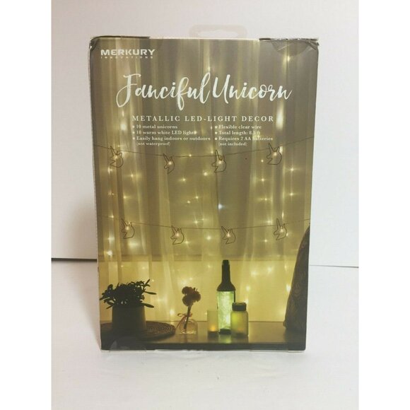 Merkury Innovations ROSE GOLD Metallic Fanciful Unicorn Light Strand (NIB) - Picture 5 of 5